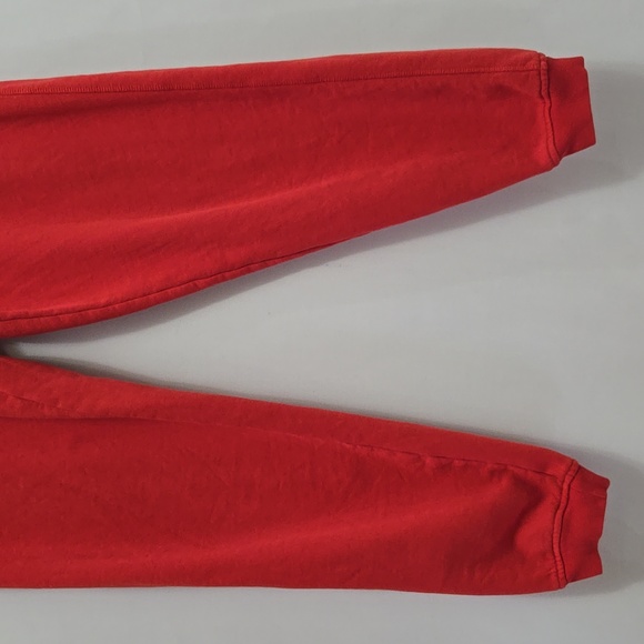 Anine Bing Sport Tyler Jogger Sweatpants Red Size M Oversized Organic Cotton - Picture 7 of 13